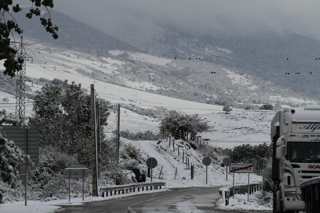 Así ha amanecido el sur de Cantabria