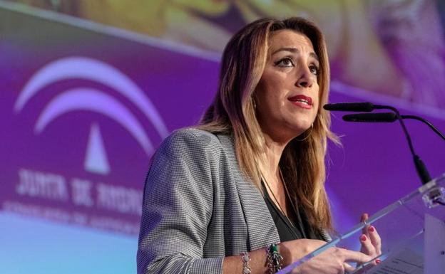 Susana Díaz en el Senado: «No hay ninguna causa en Andalucía que vincule al PSOE con financiación irregular»