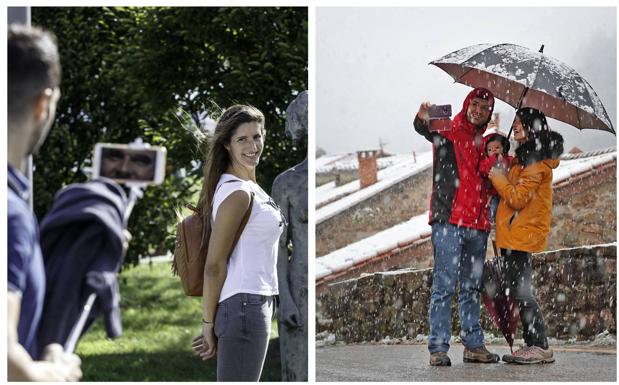 Octubre, un mes de contrastes: temperaturas de 30 grados y nevadas insólitas