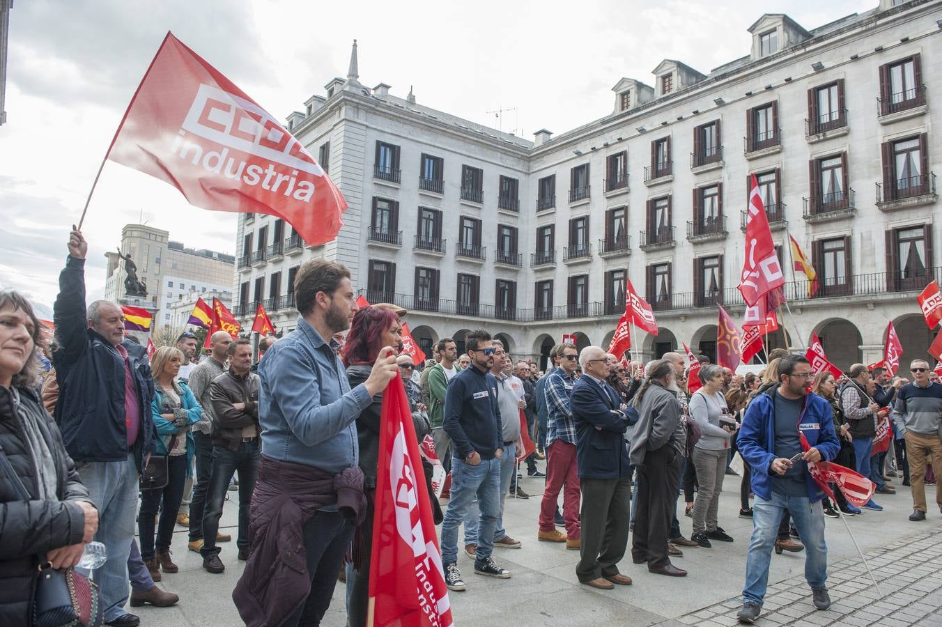 Manifestación en Santander por un «convenio digno» en el metal