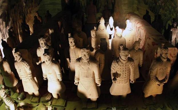 Los soldados de terracota velan armas
