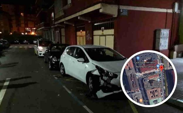 Localizado el Torrelavega el vehículo que chocó contra varios coches y se dio a la fuga en Muriedas