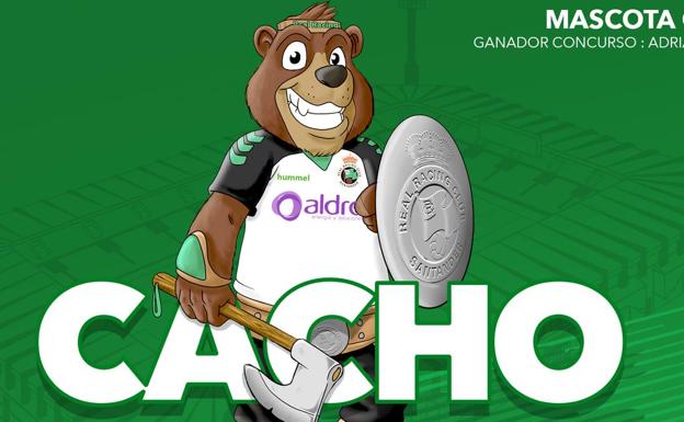 El Racing tiene nueva mascota, el Oso Cacho