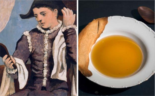 El 'Arlequín con espejo' de Picasso sabe a sopa de cocido con morcilla para Jesús Sánchez