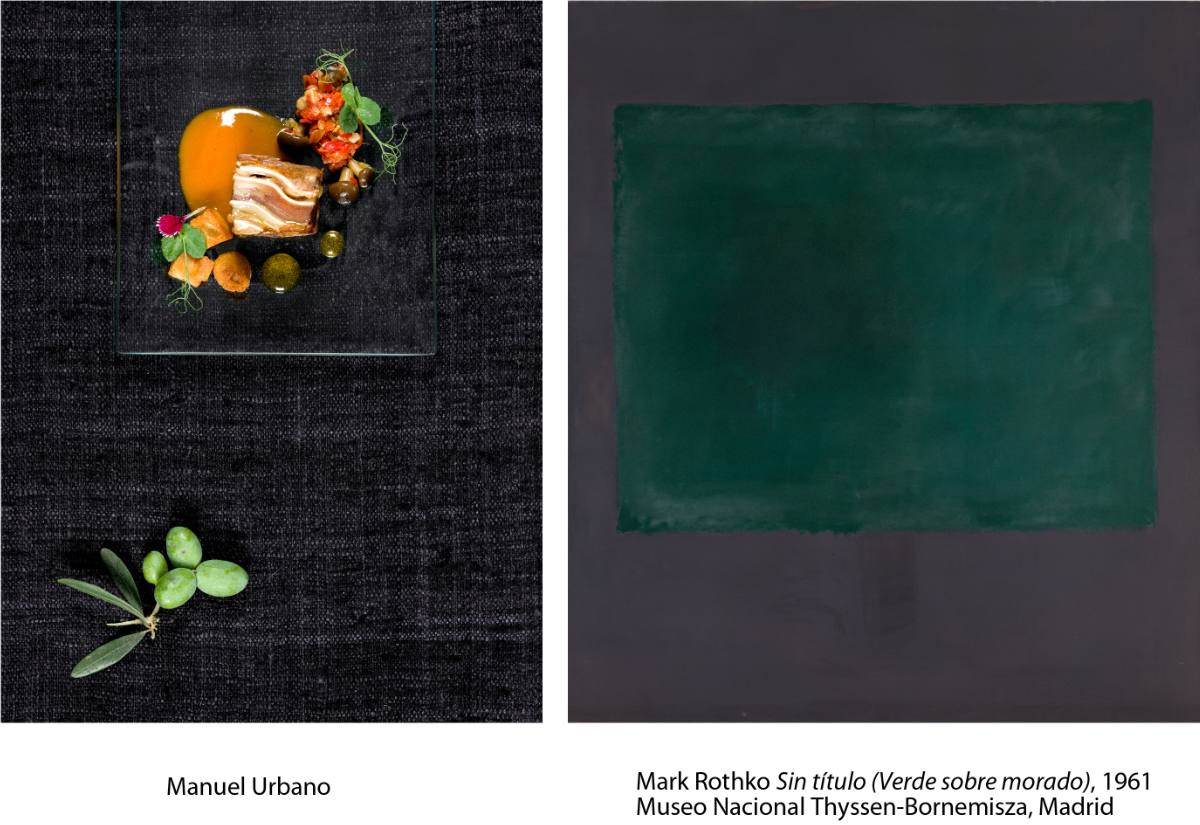 Los cuadros y los platos