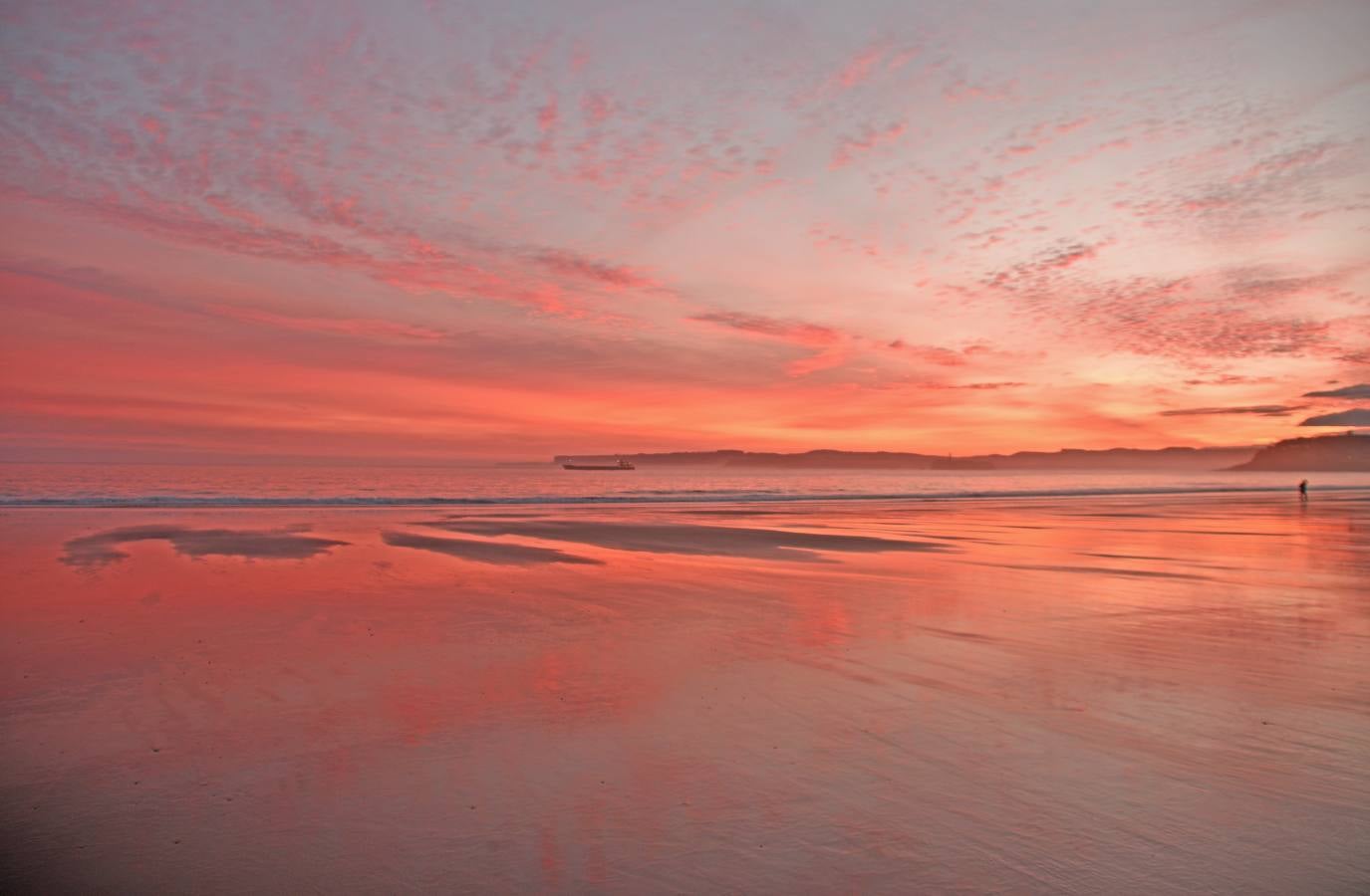 Días de viento sur en Santander