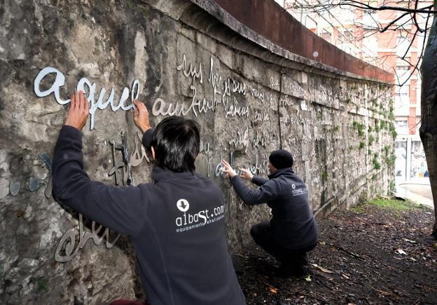 Las intervenciones artísticas de la rampa Sotileza rejuvenecen