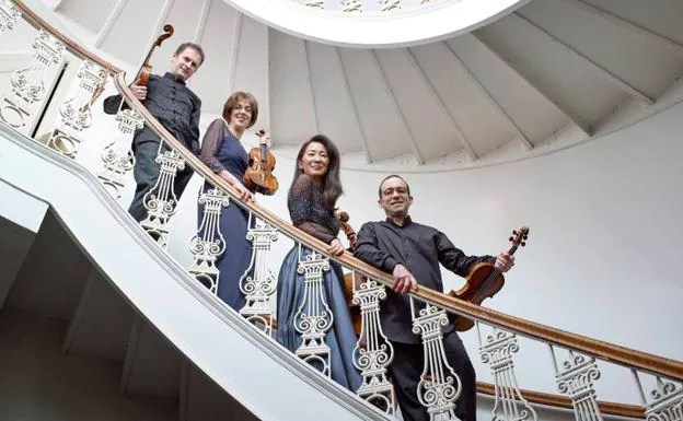 El cuarteto Brentano actuará este viernes en el Palacio de Festivales