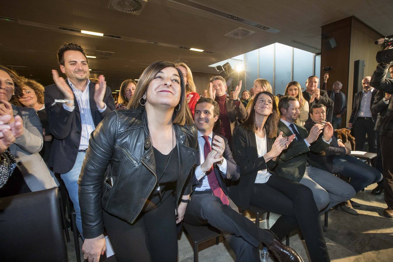 Pablo Casado presenta a las candidatas del PP: Ruth Beitia y Gema Igual