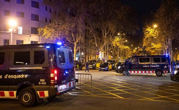 Nueve detenidos por desórdenes y daños en las protestas del taxi en Barcelona