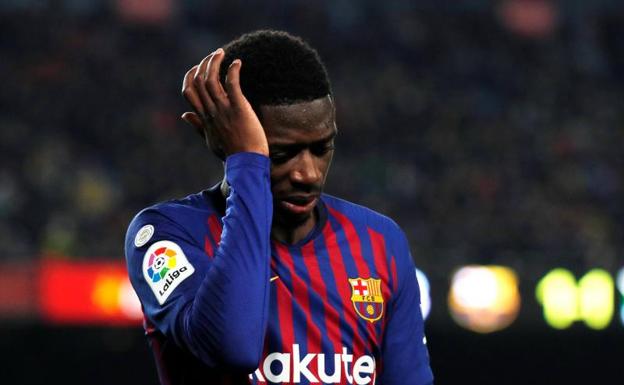 La lesión de Dembélé enturbia el buen momento del Barça