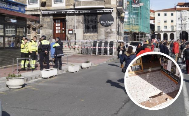 Desalojado un edificio en el centro de Castro Urdiales por riesgo de derrumbe