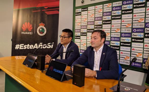 El Racing sella su acuerdo de «acompañamiento» con Huawei