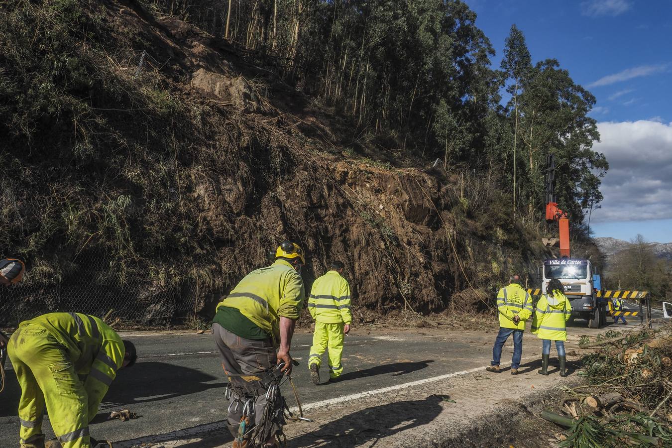 Cantabria ejecuta 44 obras de urgencia para luchar contra los argayos