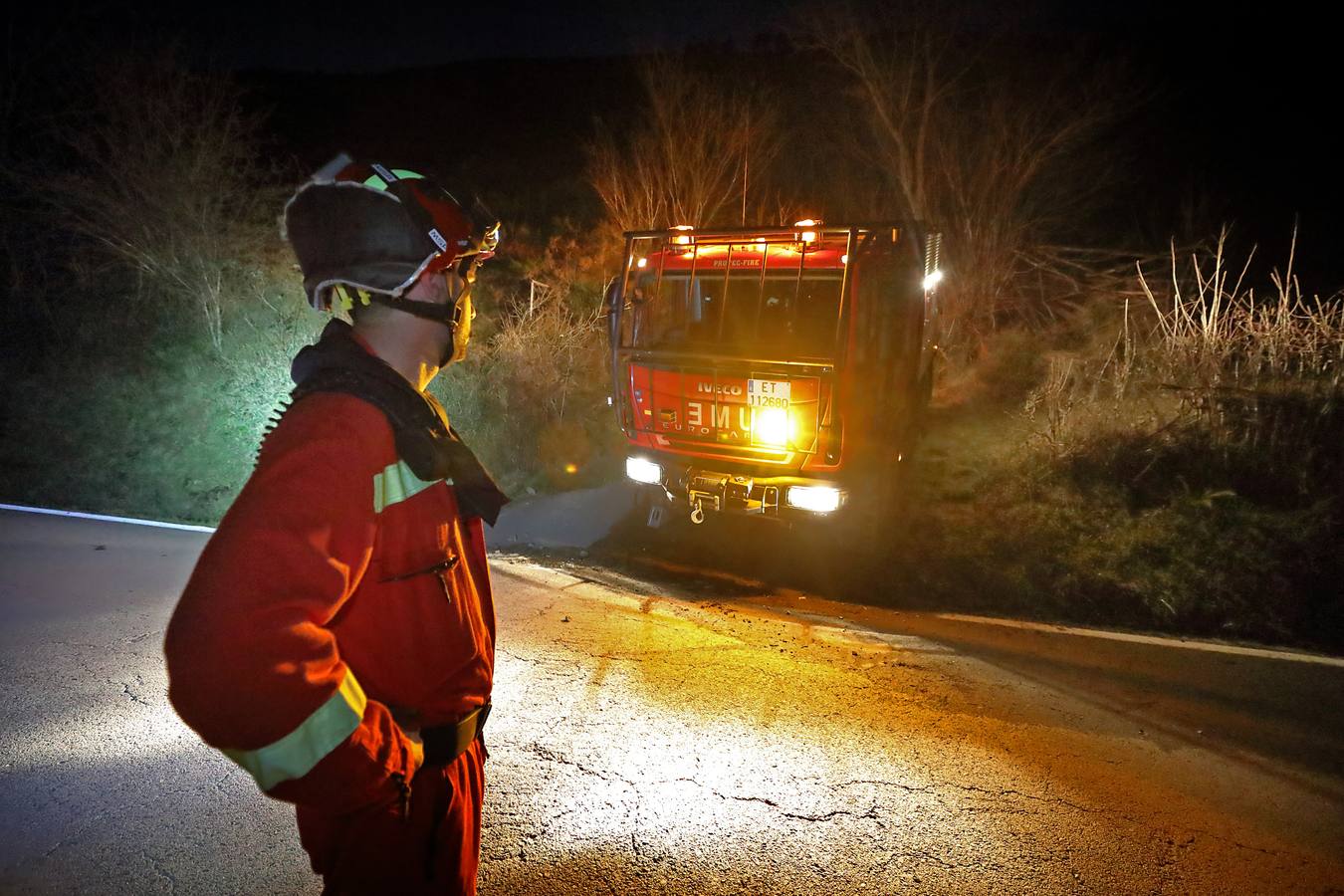 Los incendios de Cabuérniga vistos desde los pueblos de Fresneda, Saja y Viaña