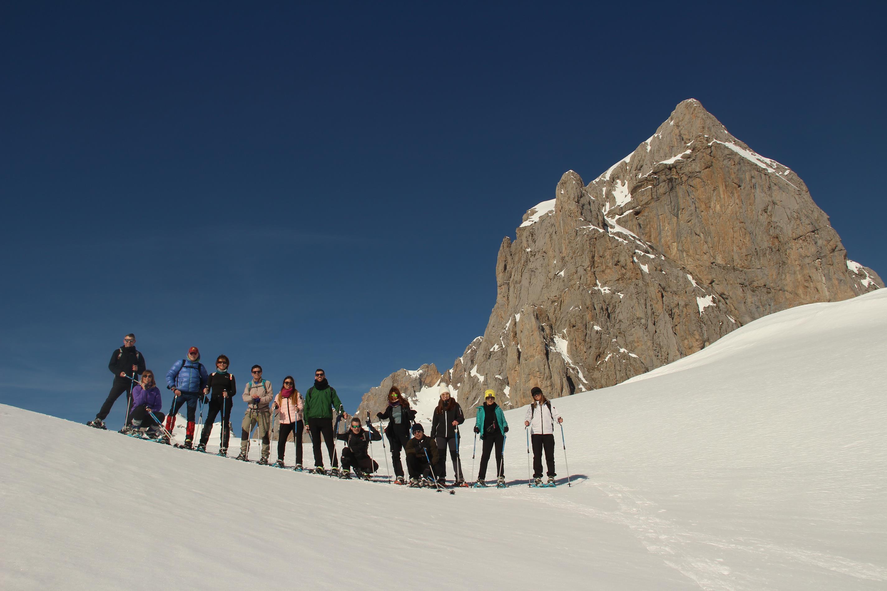 Ruta en raquetas de nieve por el interior del Parque Nacional de Picos de Europa