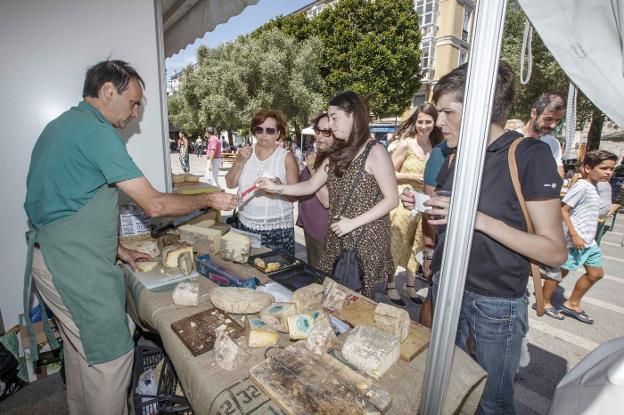 Los quesos de van de feria