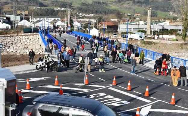 Abre al tráfico el puente Renero entre Los Corrales y San Felices