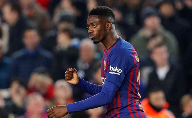 Dembélé, arma del Barça en el Bernabéu