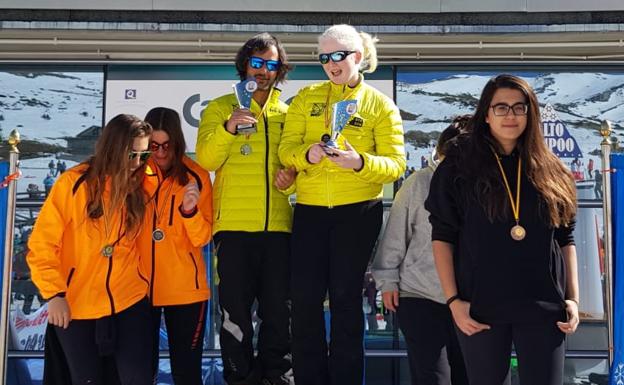 Los cántabros Celia Gramse y Manuel Sánchez ganan la I Copa FEDC de Esquí Alpino