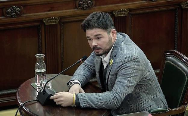 Rufián intentó ser Rufián también en el Supremo