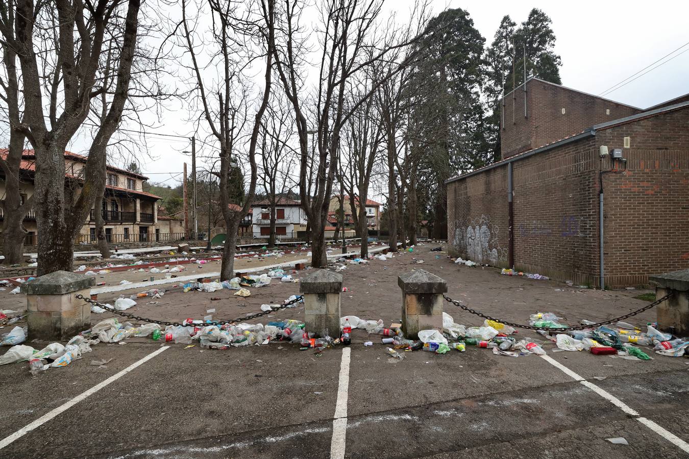 Así quedó Cabezón tras el carnaval