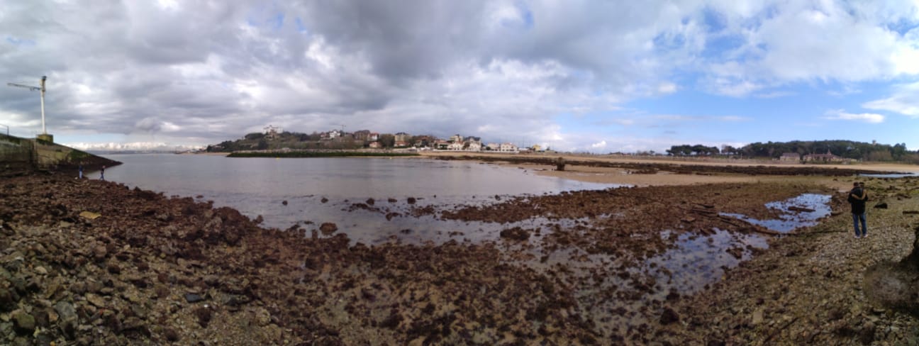 Espectaculares bajamar y pleamar en la bahía de Santander