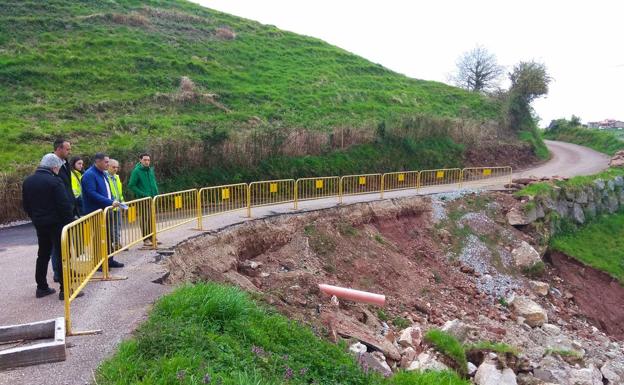 Comienzan las obras de reparación del argayo de La Montaña