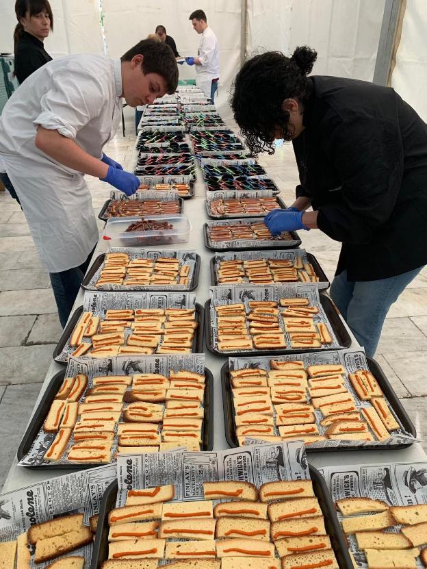 Laredo exporta sus anchoas a Sevilla