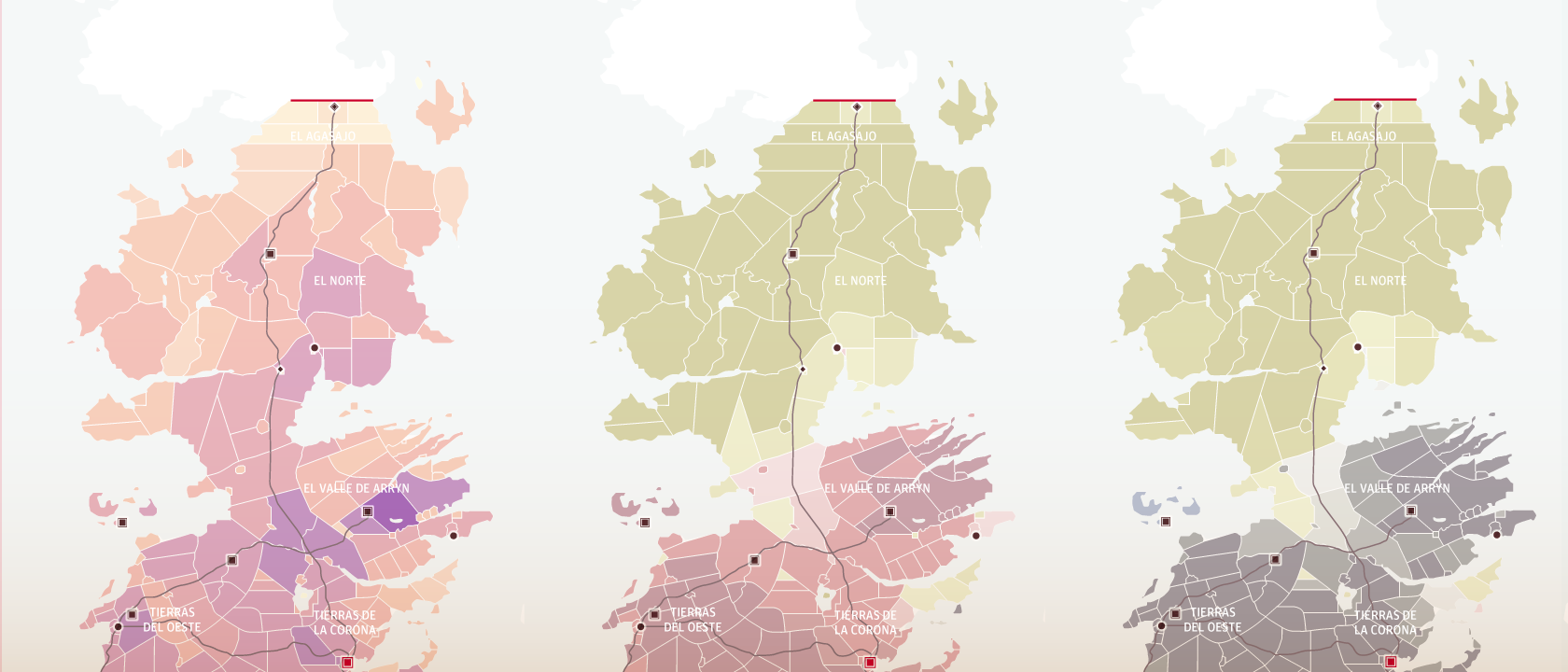 El mapa sociodemográfico de Juego de tronos