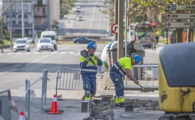 Aceras verdiblancas para el entorno de los Campos de Sport de El Sardinero