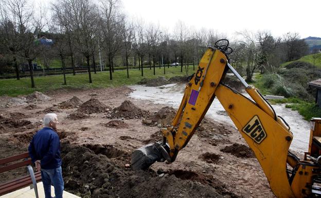 La obra del parque de Miravalles se reanudará con nuevos rellenos de tierra