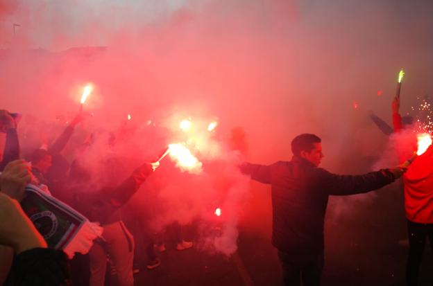 Un infierno verdiblanco espera ya al Baleares en El Sardinero