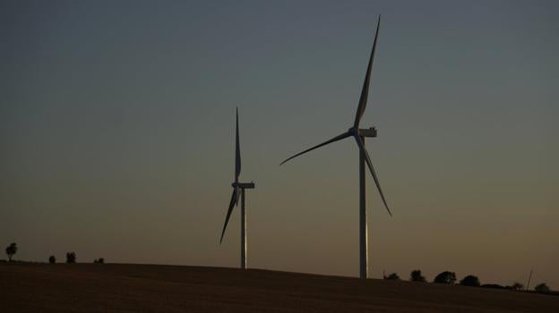 Viesgo finaliza la instalación de siete aerogeneradores de un parque en Cádiz