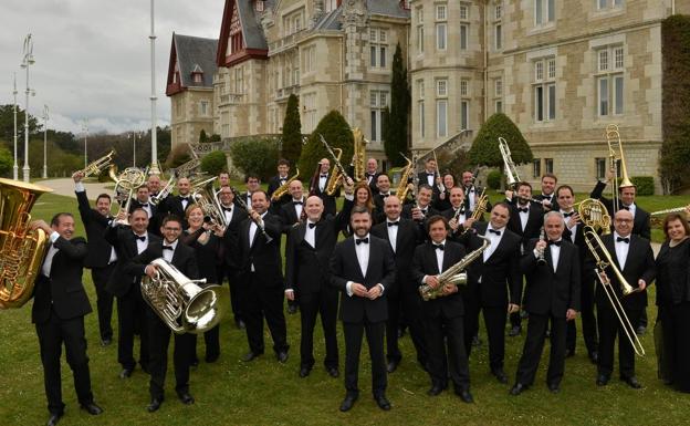 La Banda Municipal ofrece este domingo un 'Concierto en vertical' en el Palacio de la Magdalena