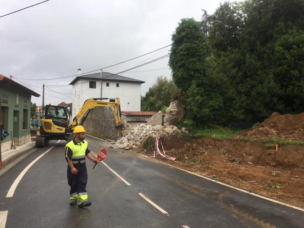 Las obras para mejorar y ensanchar la travesía de Soano ya están en marcha