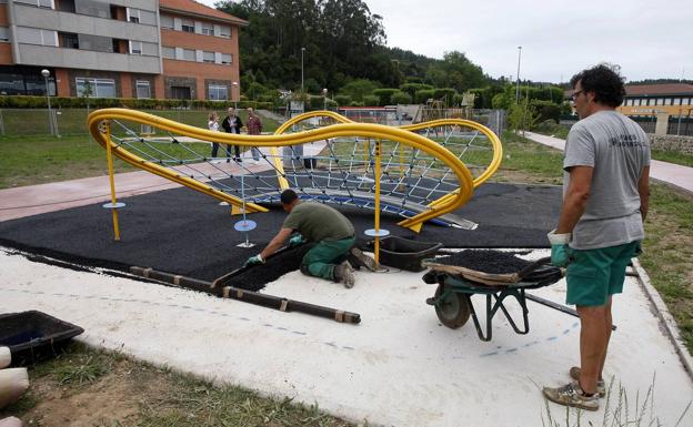 La Policía vigila el parque de Ganzo para que pueda concluir la obra de ampliación