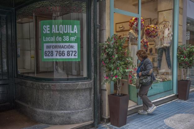 El «alto precio» del alquiler en el centro «estrangula» al comercio minorista