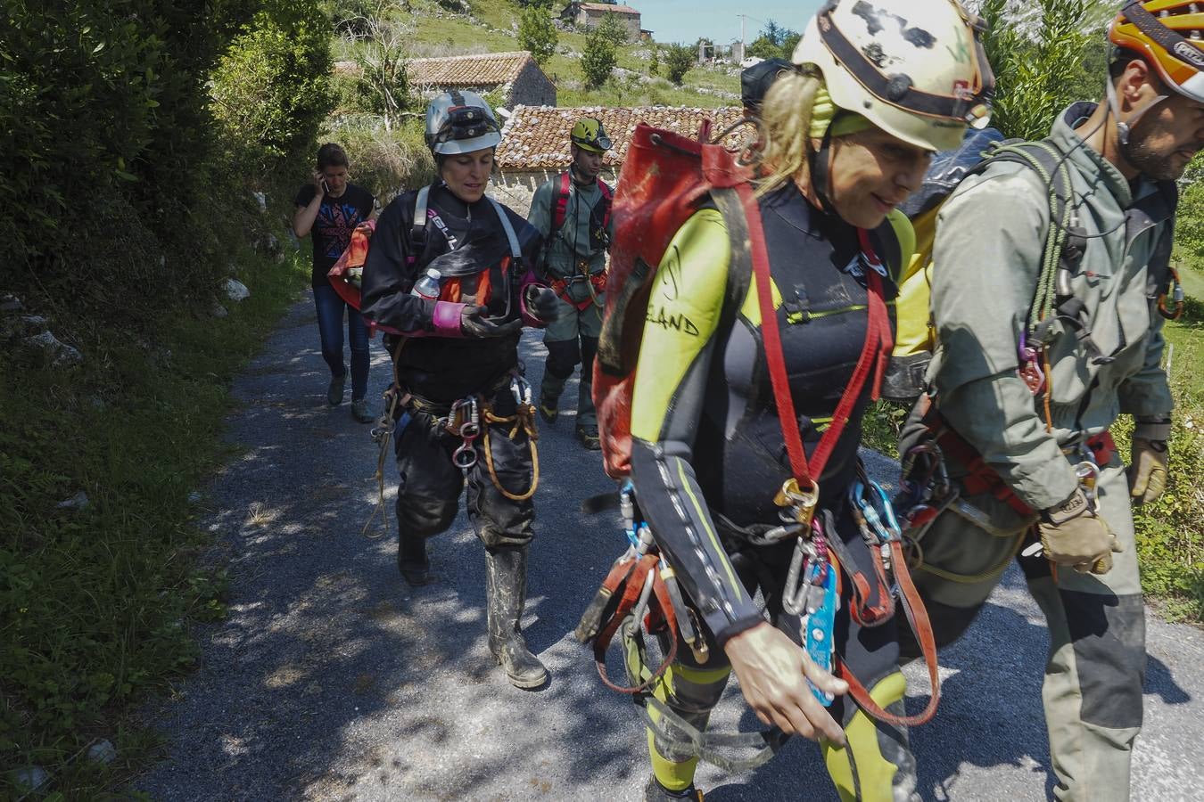 Rescatadas las tres espeleólogas perdidas en Cueto-Coventosa