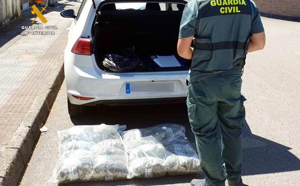 Detenido con más de 14 kilos de marihuana que cultivaba en una casa de Treto