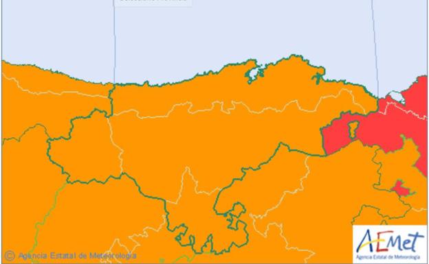 Cantabria, en alerta naranja por tormentas y Ramales alcanza los 39,6 grados