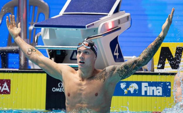 Dressel, el más rápido de la historia en 100 metros sin bañador mágico