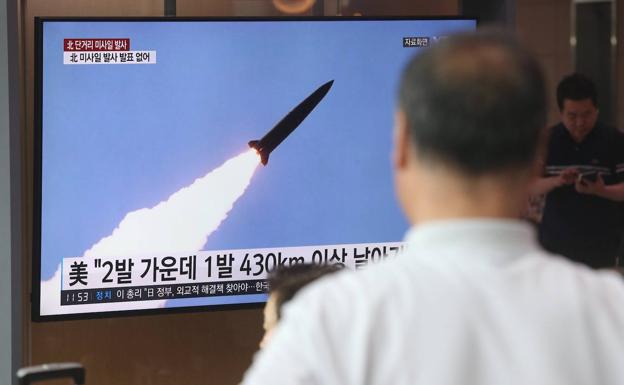 Corea del Norte prueba un nuevo misil de corto alcance