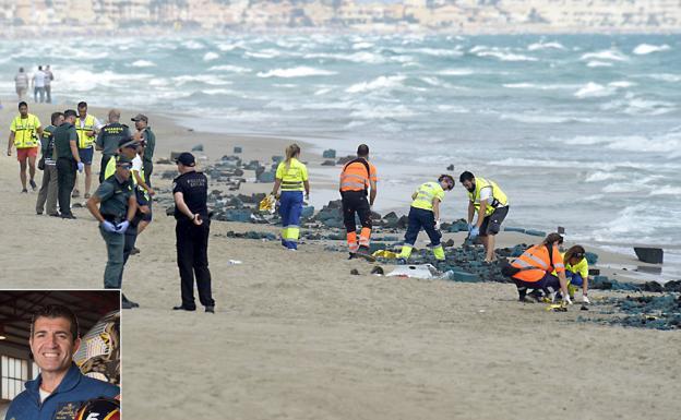 Muere un comandante tras estrellarse su caza contra el mar en Murcia