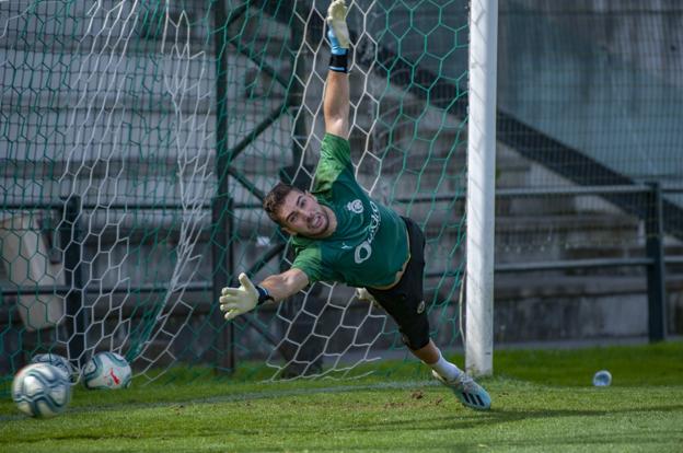 Luca Zidane volvió a entrenar con el resto de sus compañeros