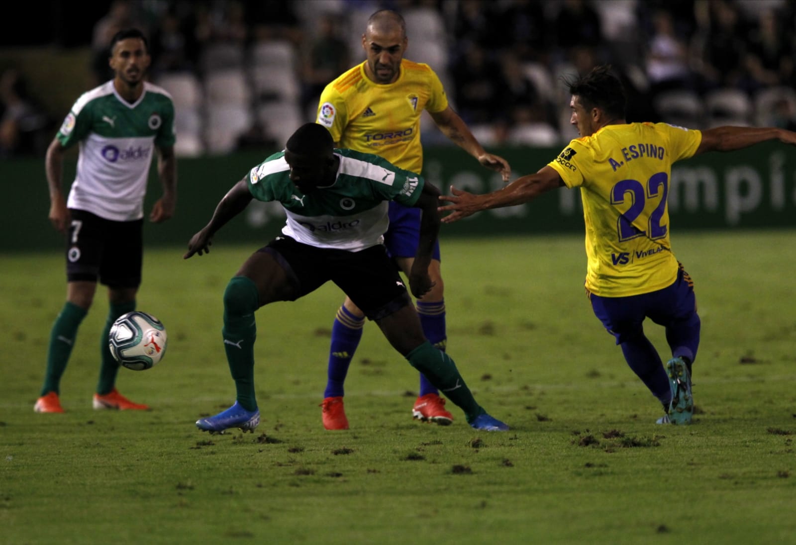 Imágenes del partido Racing-Cádiz