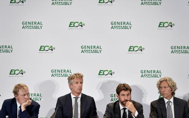 Agnelli, reelegido presidente de la ECA, y Gil Marín, en el Ejecutivo