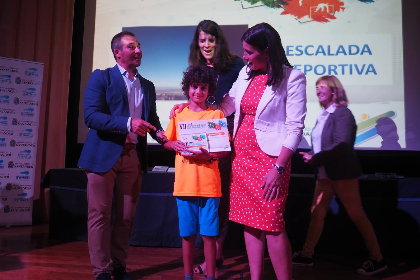 Los premiados en la Gala del Deporte Base de Santander