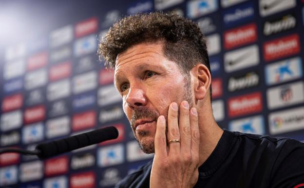 Simeone: «¿Ganar la Champions o el derbi? El derbi, porque sólo pensamos en mañana»