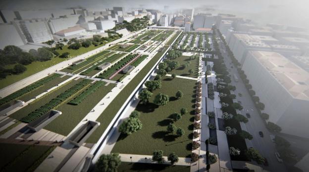 La urbanización del espacio que se liberará con la integración ferroviaria sigue en el aire tras un año